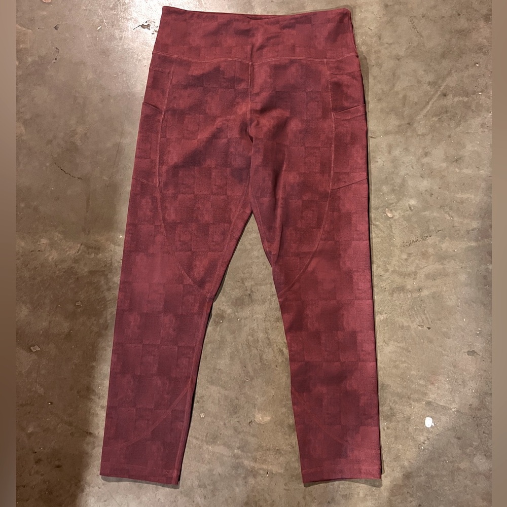 ZYIA Maroon/ Burgundy Leggings Size 12